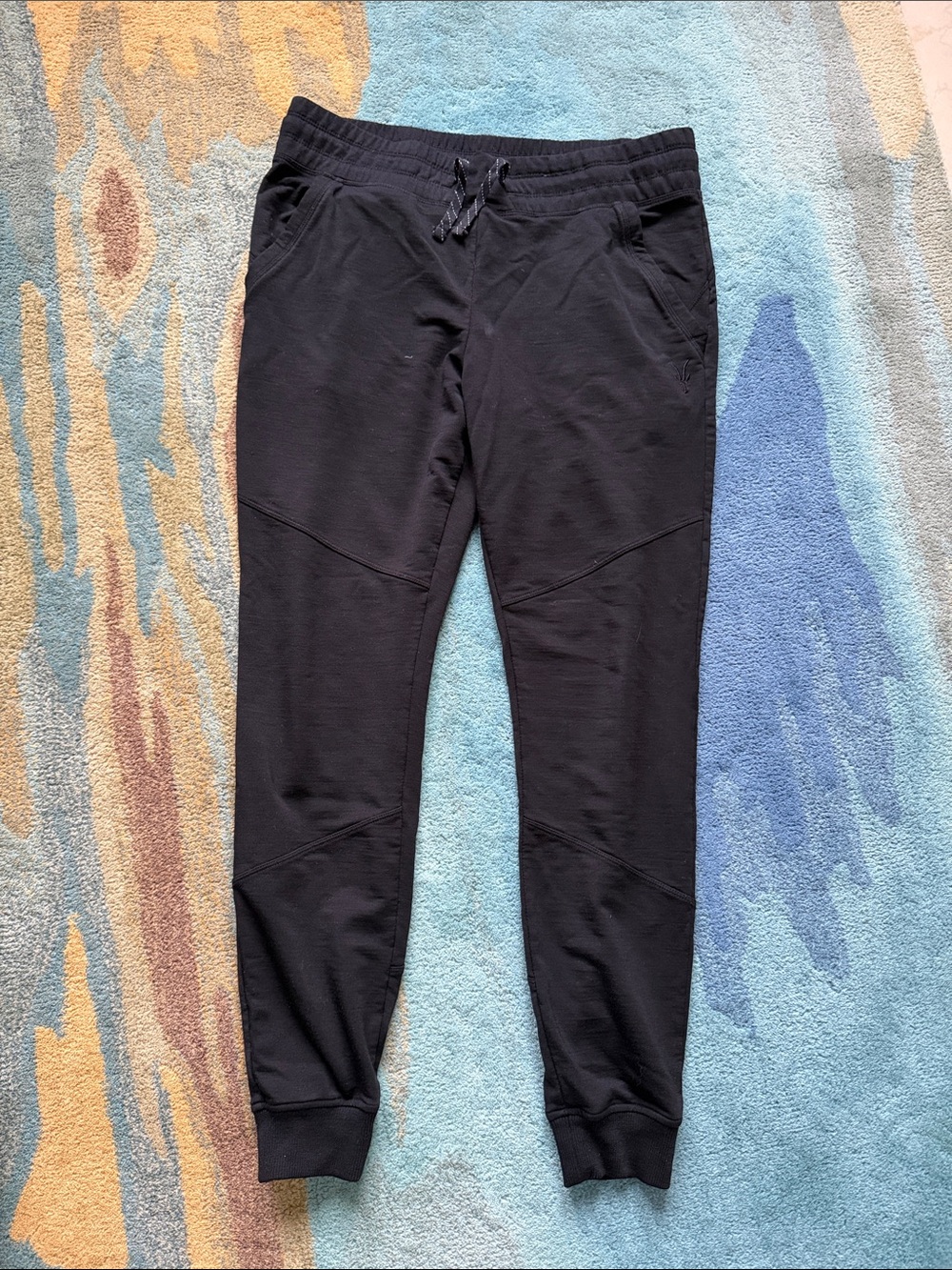 Ibex Merino Wool Black Jogger Pants